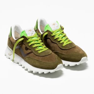 No Map Society - Sneakers Veloce Deluxe - Kaki